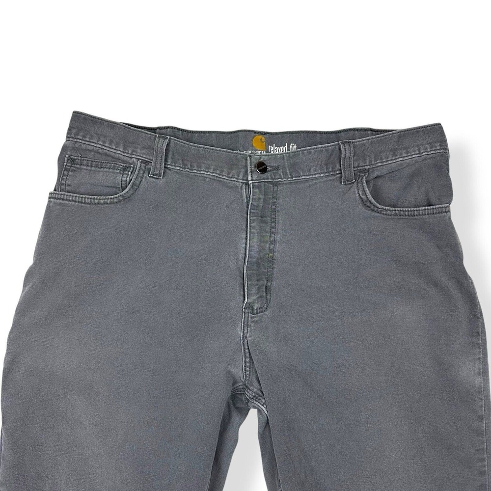 Carhartt Men's Rugged Relaxed Fit Canvas Work Pants 40x32 Gray Outdoors‎ - Picture 3 of 15